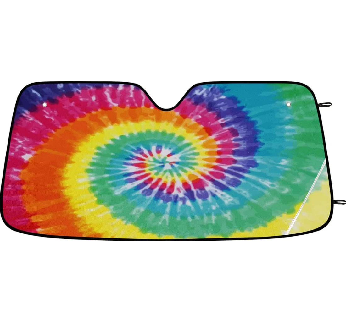 Tie Dye Background Car Sun Shade