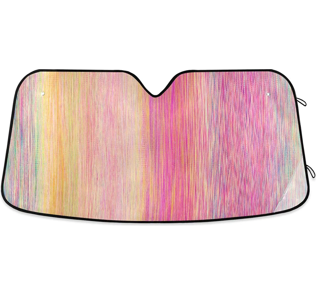 Kigai Colorful Stripes Car Sun Shade