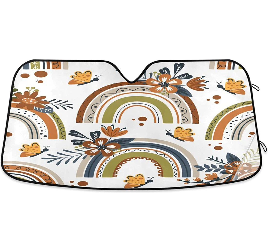 Kigai Rainbow Butterfly Car Sun Shade