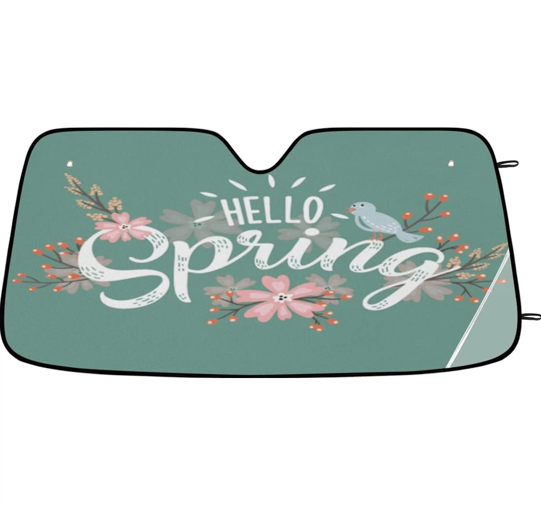 Hello Spring Car Sun Shade