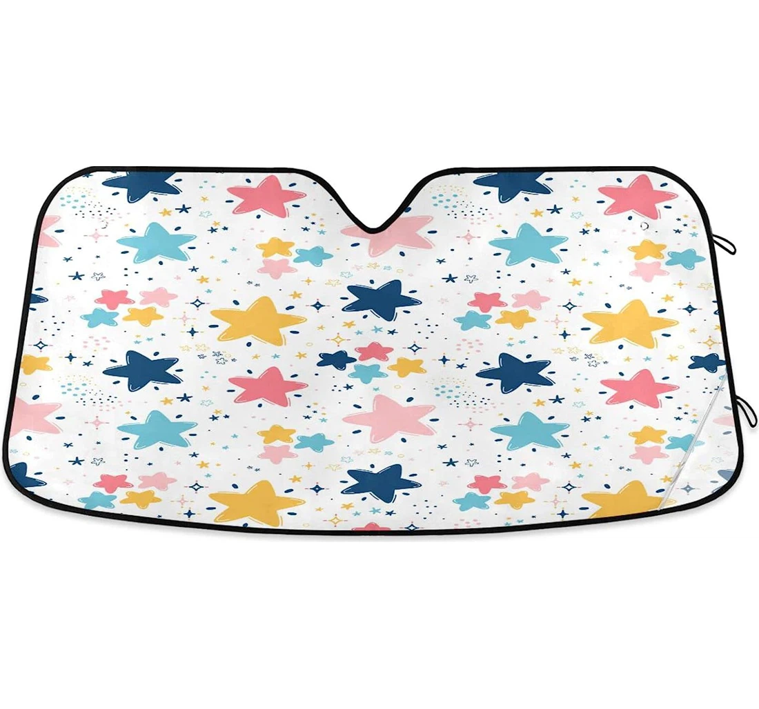 Kigai Colorful Stars Car Sun Shade