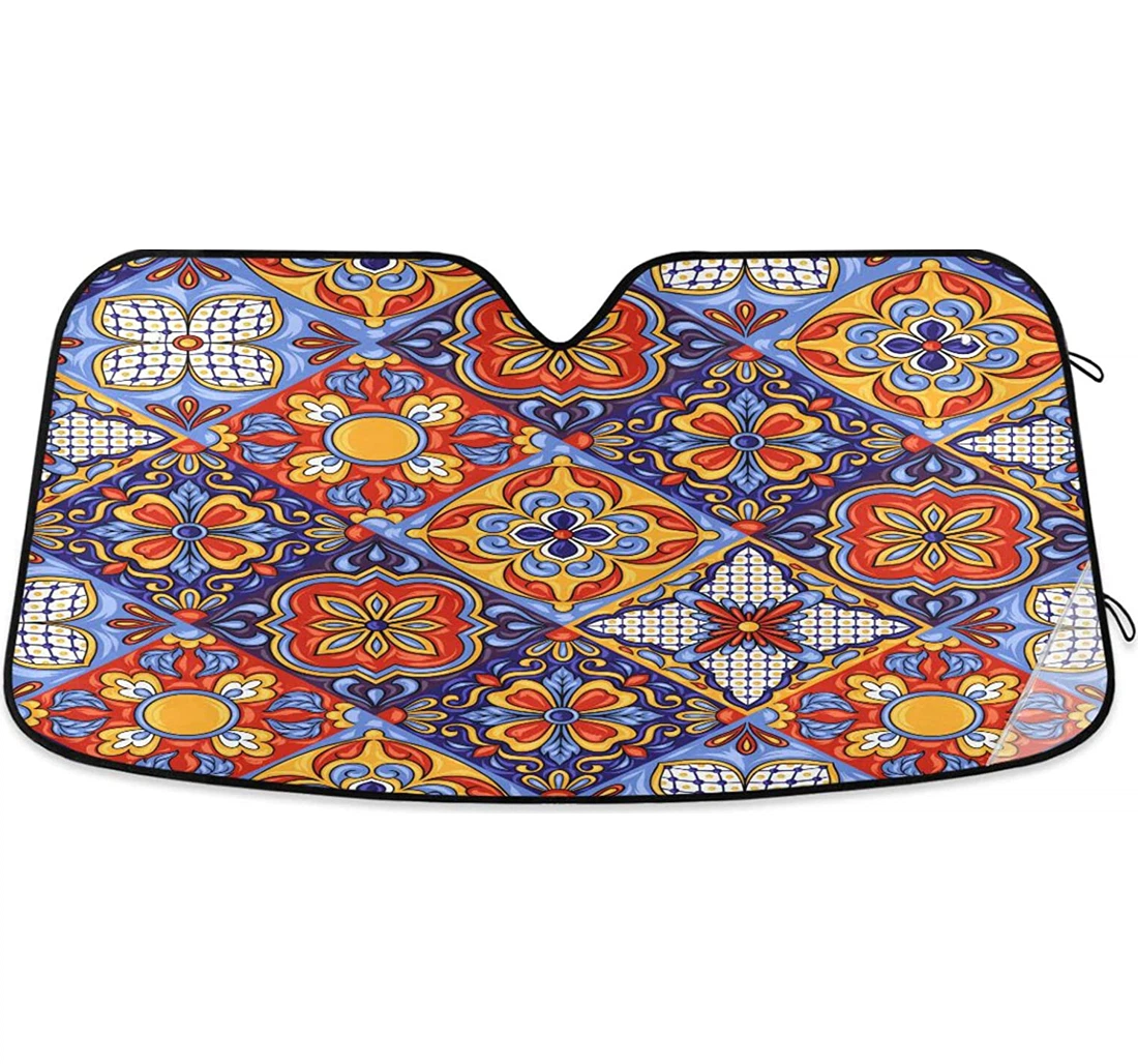 Kigai Mexican Talavera Car Sun Shade