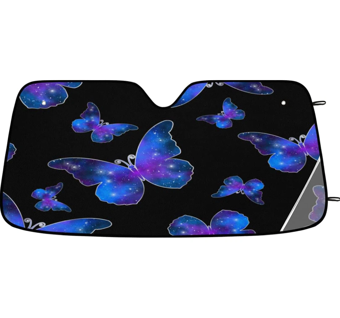 Galaxy Butterflys Car Sun Shade