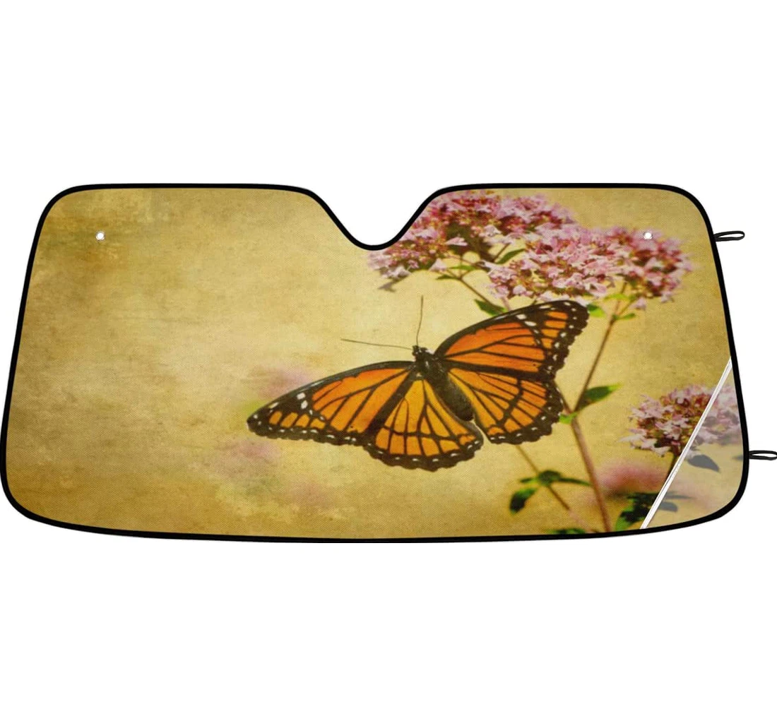 Butterfly Floral Flower Car Sun Shade
