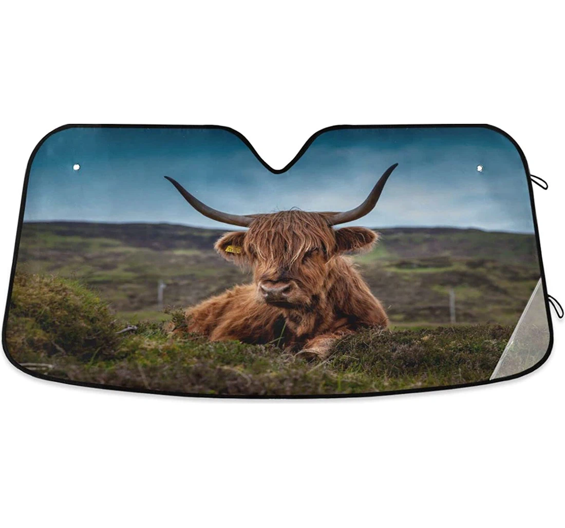 Kigai Highland Cow Car Sun Shade