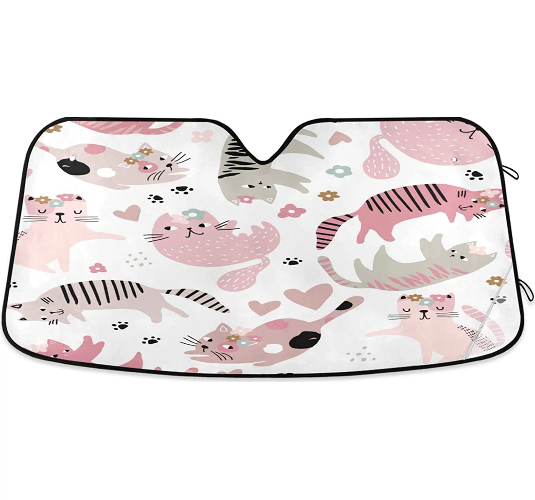 Kigai Cute Cat Car Sun Shade