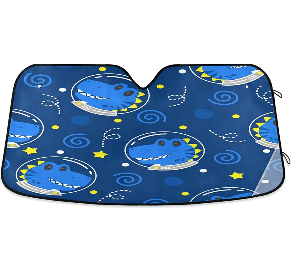 Cute Dinosaur Space Car Sun Shade