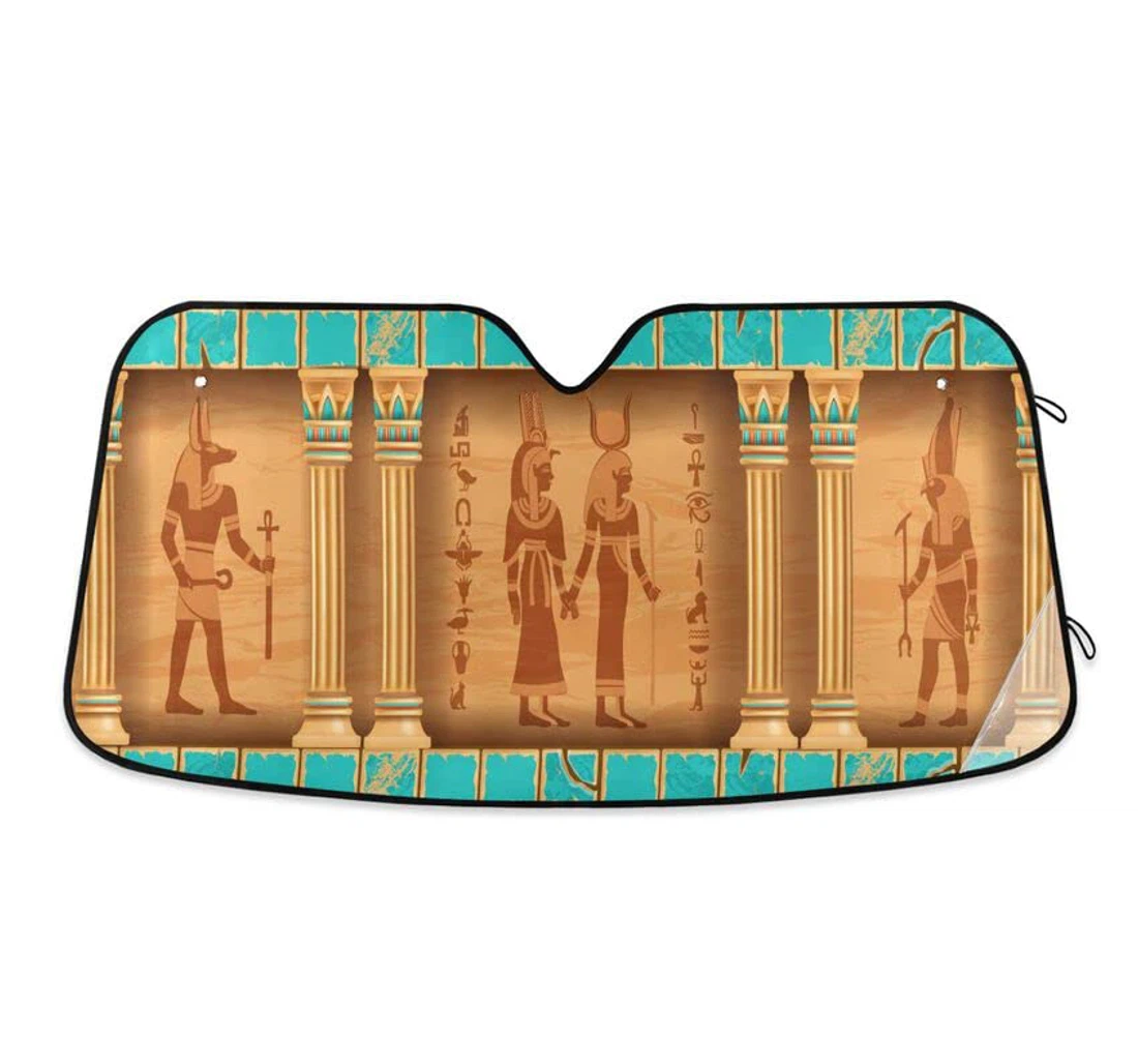 Egypt Temple Column Ancient Pharaoh Car Sun Shade