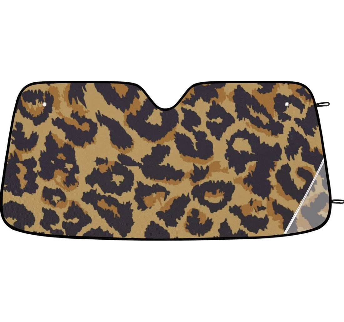 Leopard Car Sun Shade
