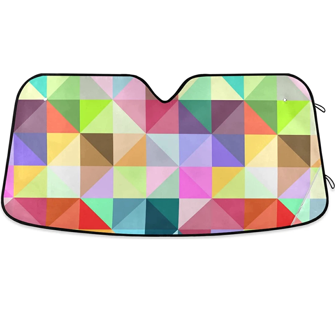 D Geometric Pattern Car Sun Shade