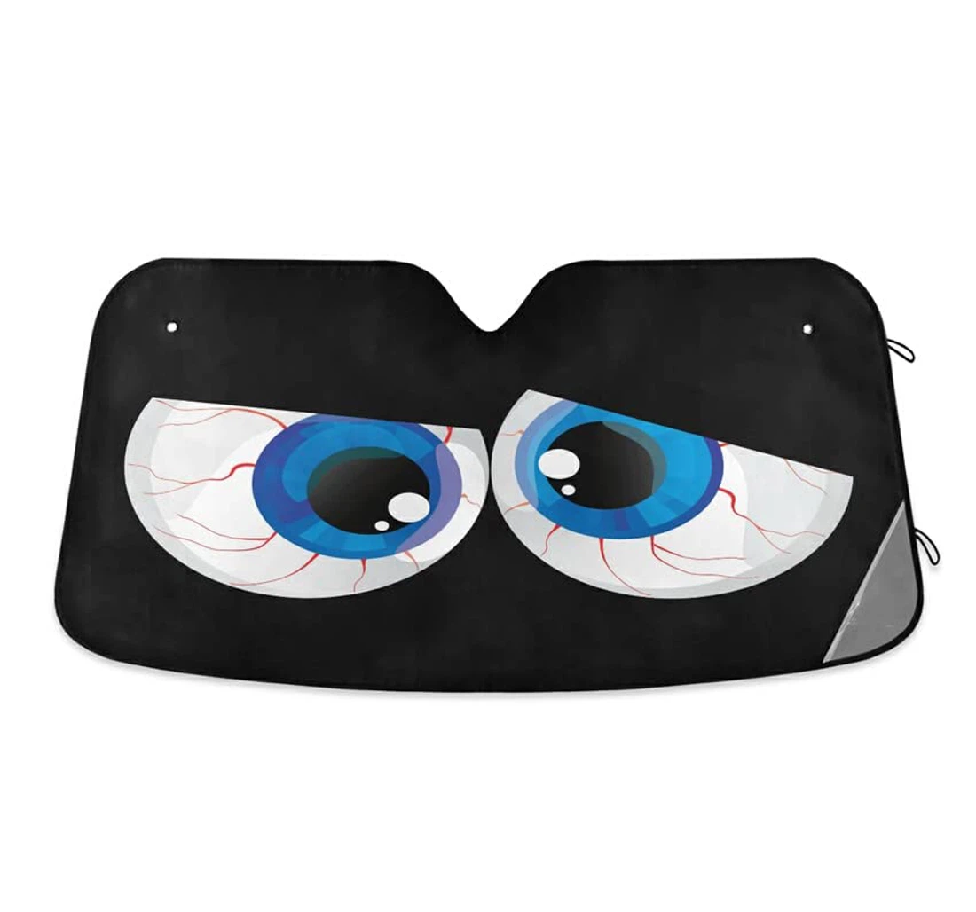 Funny Evil Eyes Creative Car Sun Shade