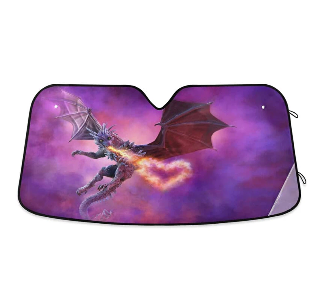 Magic Fire Dragon Galaxy Car Sun Shade