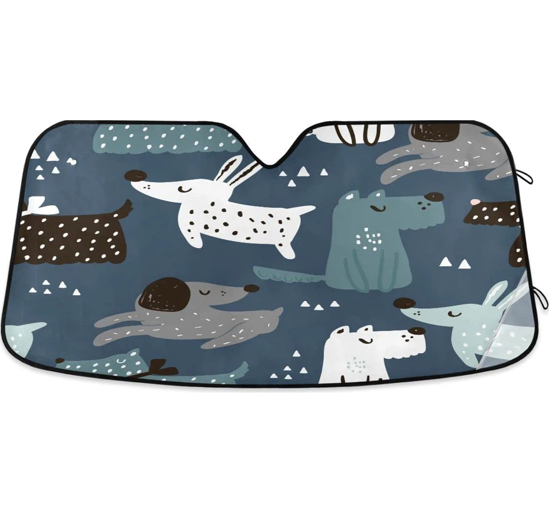 Funny Dogs Umbrella Car Sun Shade