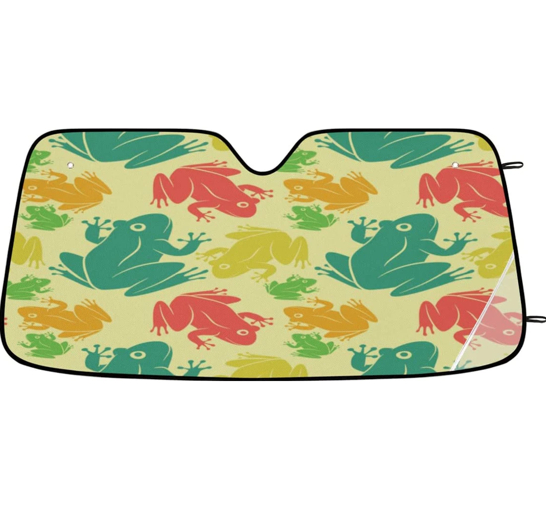 Seamless Frog Mode Car Sun Shade