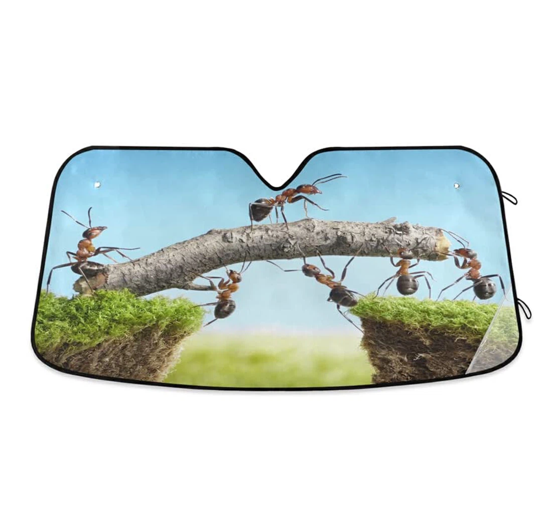 Funny Ant Bridge Insect World Car Sun Shade