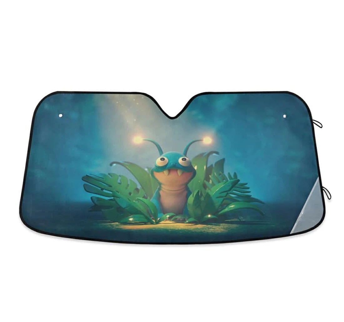 Cute Alien Creature Unique Insect Car Sun Shade