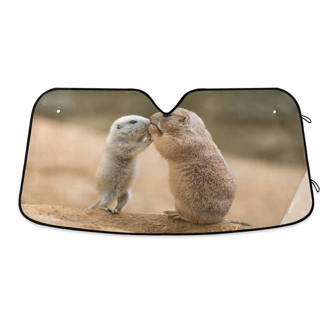 Prairie Dog Cynomys Cute Funny Car Sun Shade