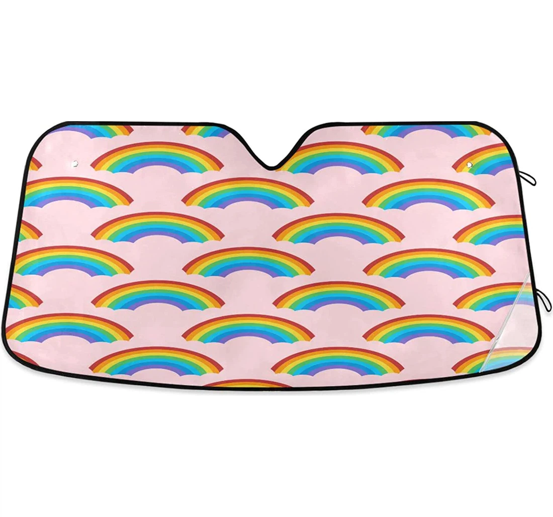 Kigai Rainbow Pink Cool Car Sun Shade