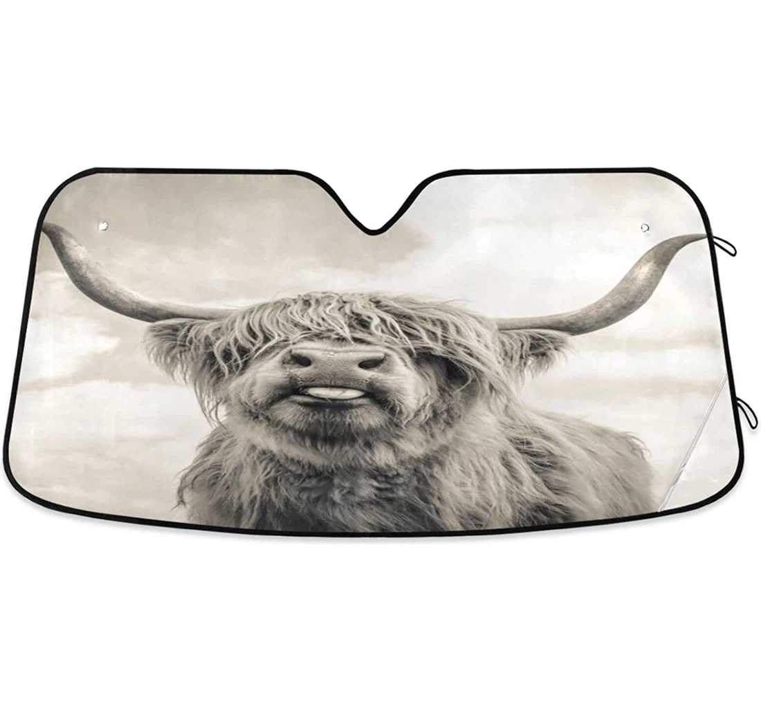 Kigai Highland Cow Car Sun Shade