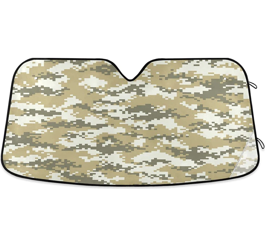 Kigai Digital Camo Yellow Car Sun Shade