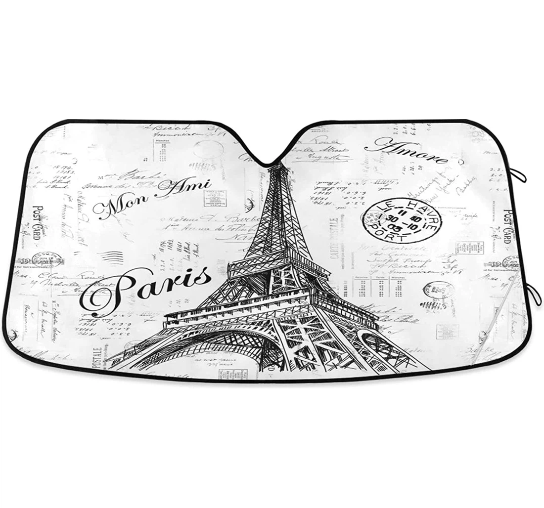 Kigai Paris Eiffel Tower Car Sun Shade