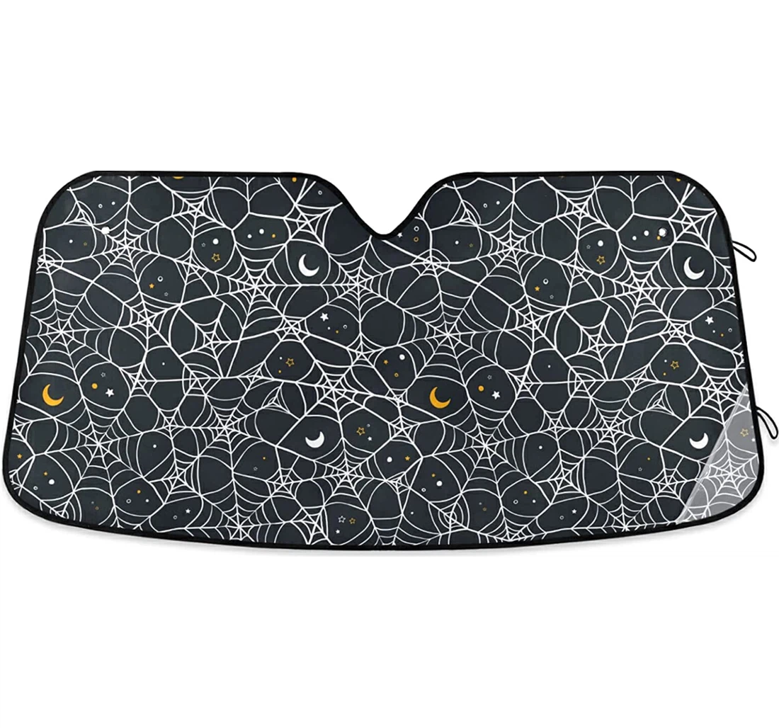 Halloween Pattern Spider Web Car Sun Shade