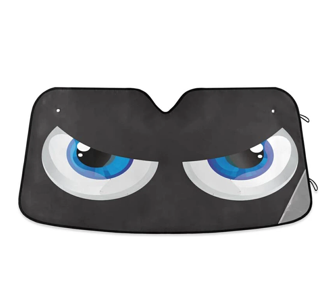 Funny Evil Eyes Creative Car Sun Shade
