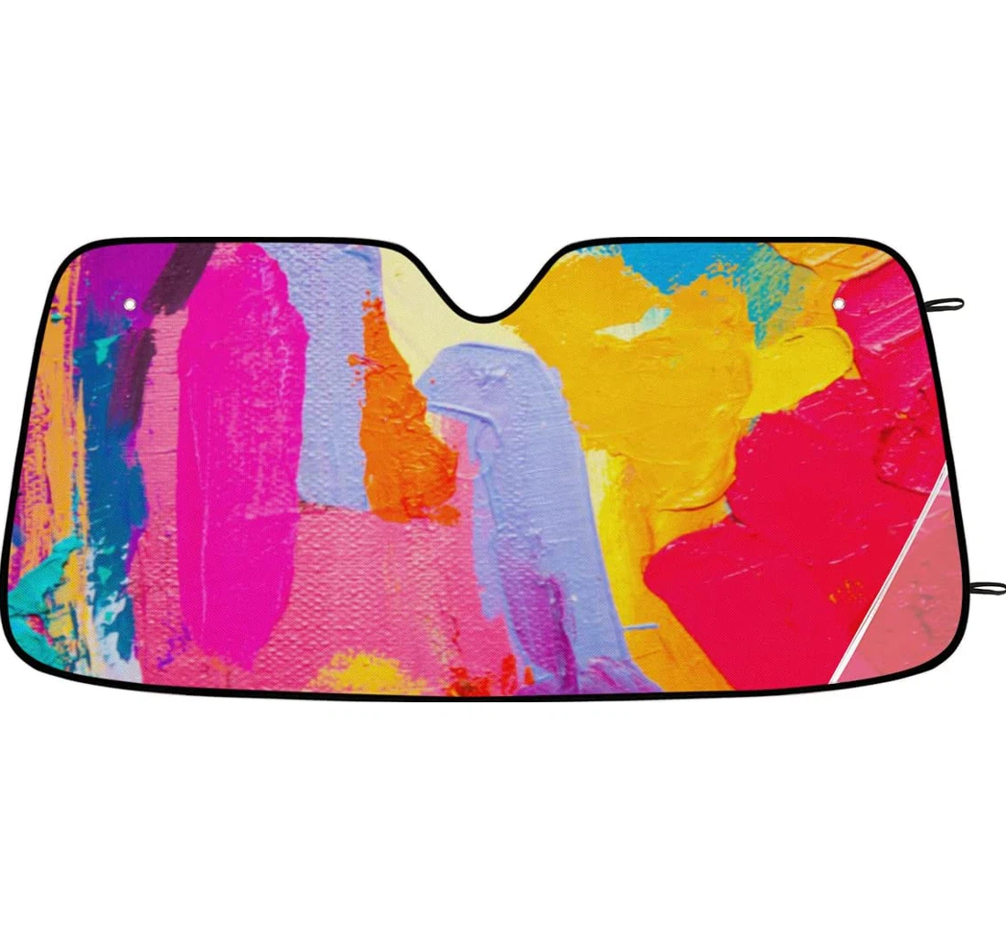 Oil Painting Texture Car Sun Shade