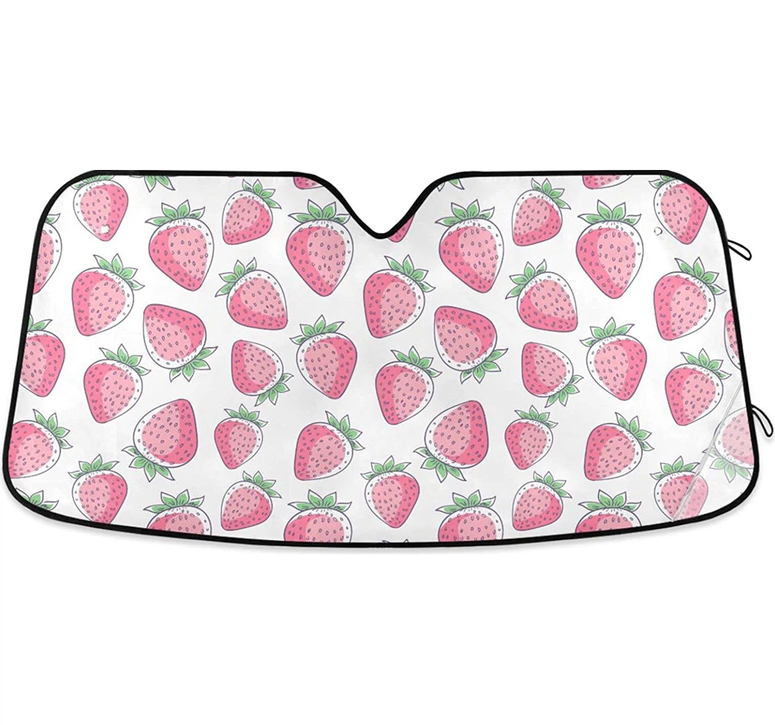 Strawberry Pattern Car Sun Shade