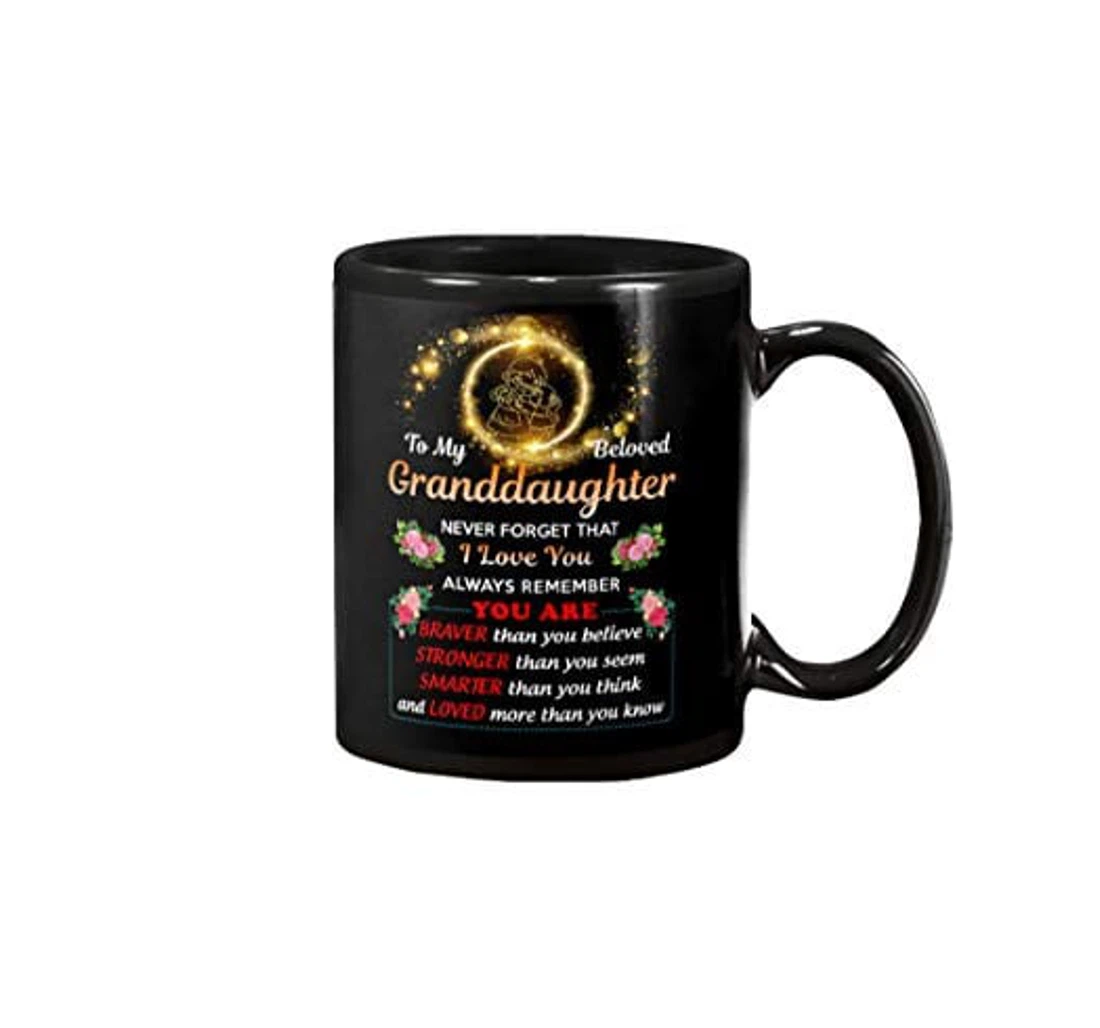 To My Beloved Granddaughter Loved More Than You Know Best From Mom For Annivesary Graduation Ceramic Mug Print On Both Sides