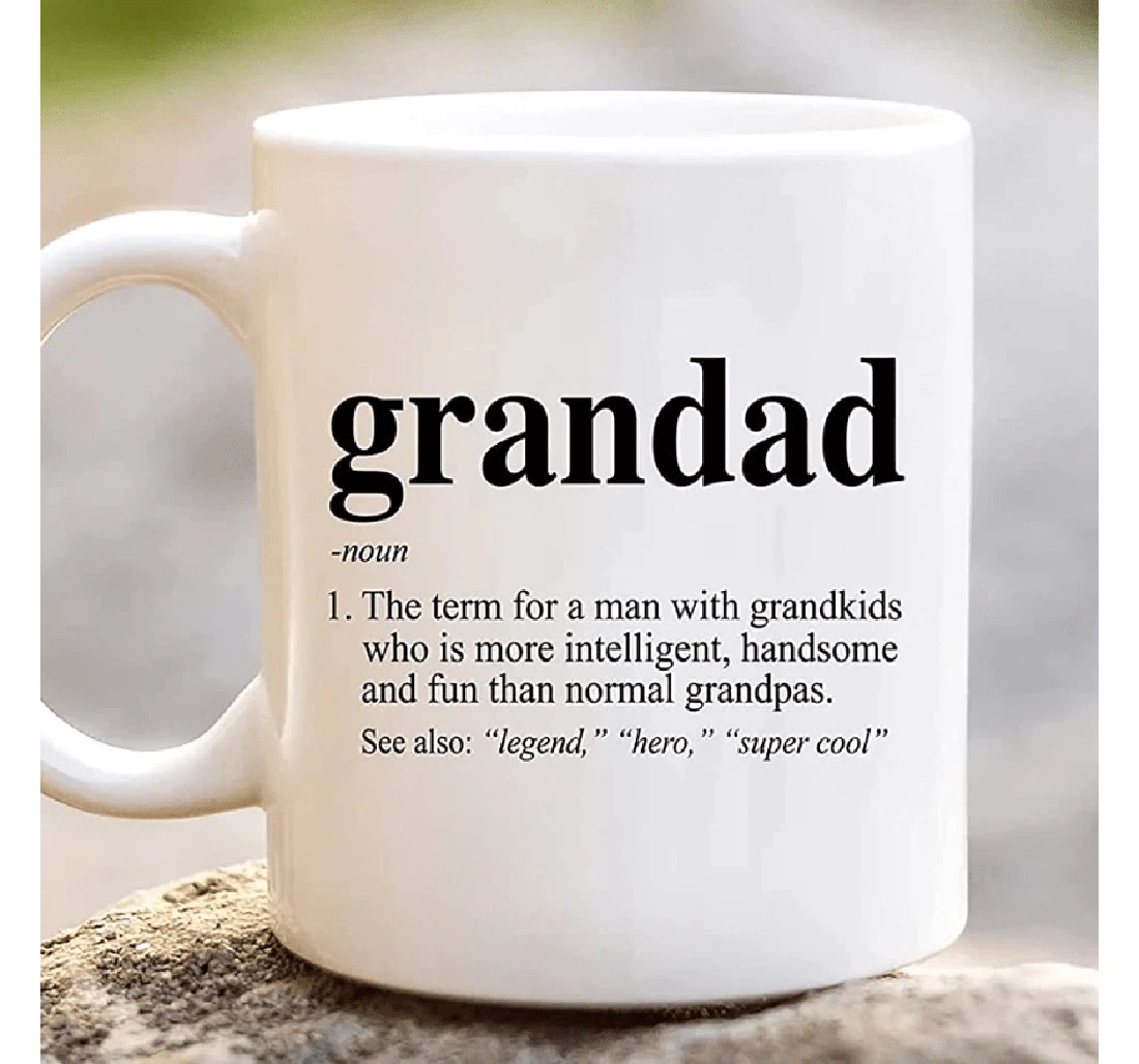 Grandad Definition New Grandpa Great Idea For Grandfather Grandad Ceramic Mug Print On Both Sides