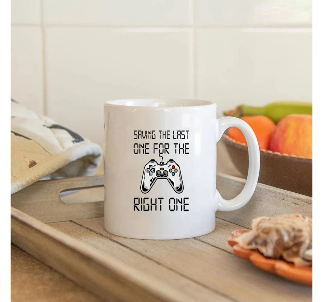 Controller Gaming Mugs Saving The Last One For The Right One Mugs Valentine For Couple Mugs Ceramic Mug Print On Both Sides