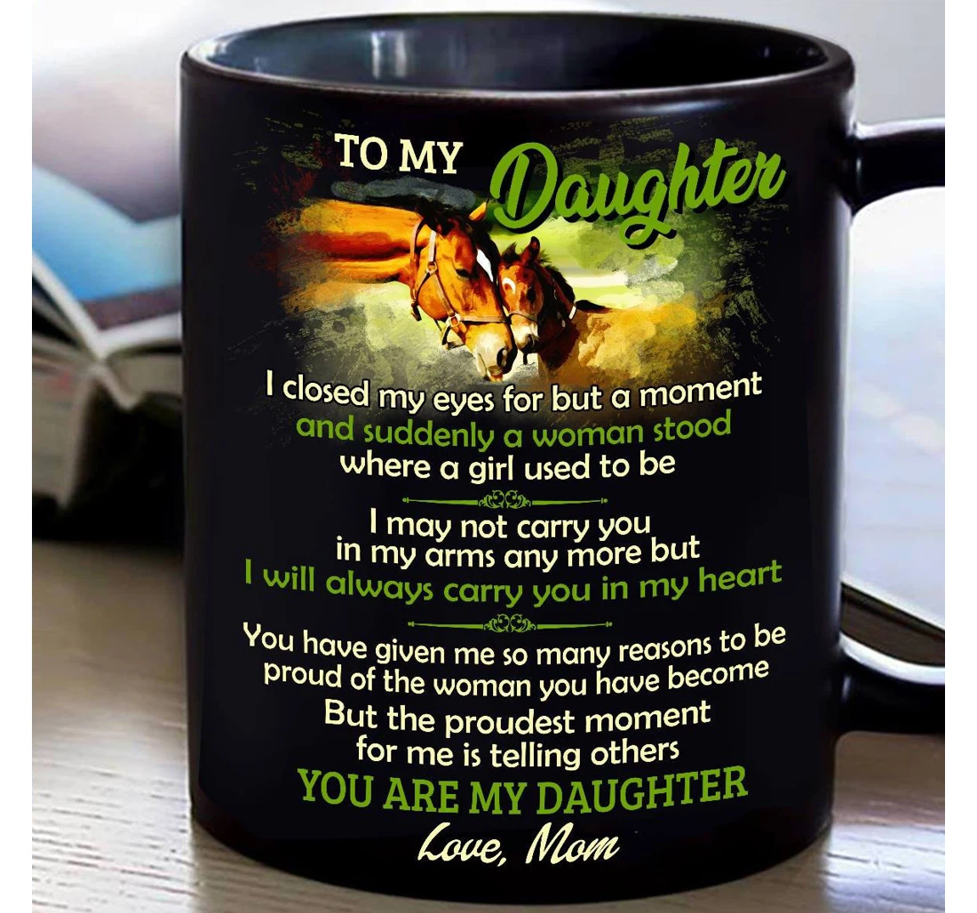 Personalized To My Daughter I Closed My Eyes For But A Moment For Daughter From Mom Ceramic Mug Print On Both Sides