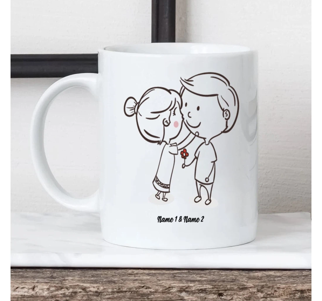 Personalized Chibi Couple Mugs Turns Out I Like You A Lot Mugs Valentine For Him Her Mr Mrs Mugs Ceramic Mug Print On Both Sides