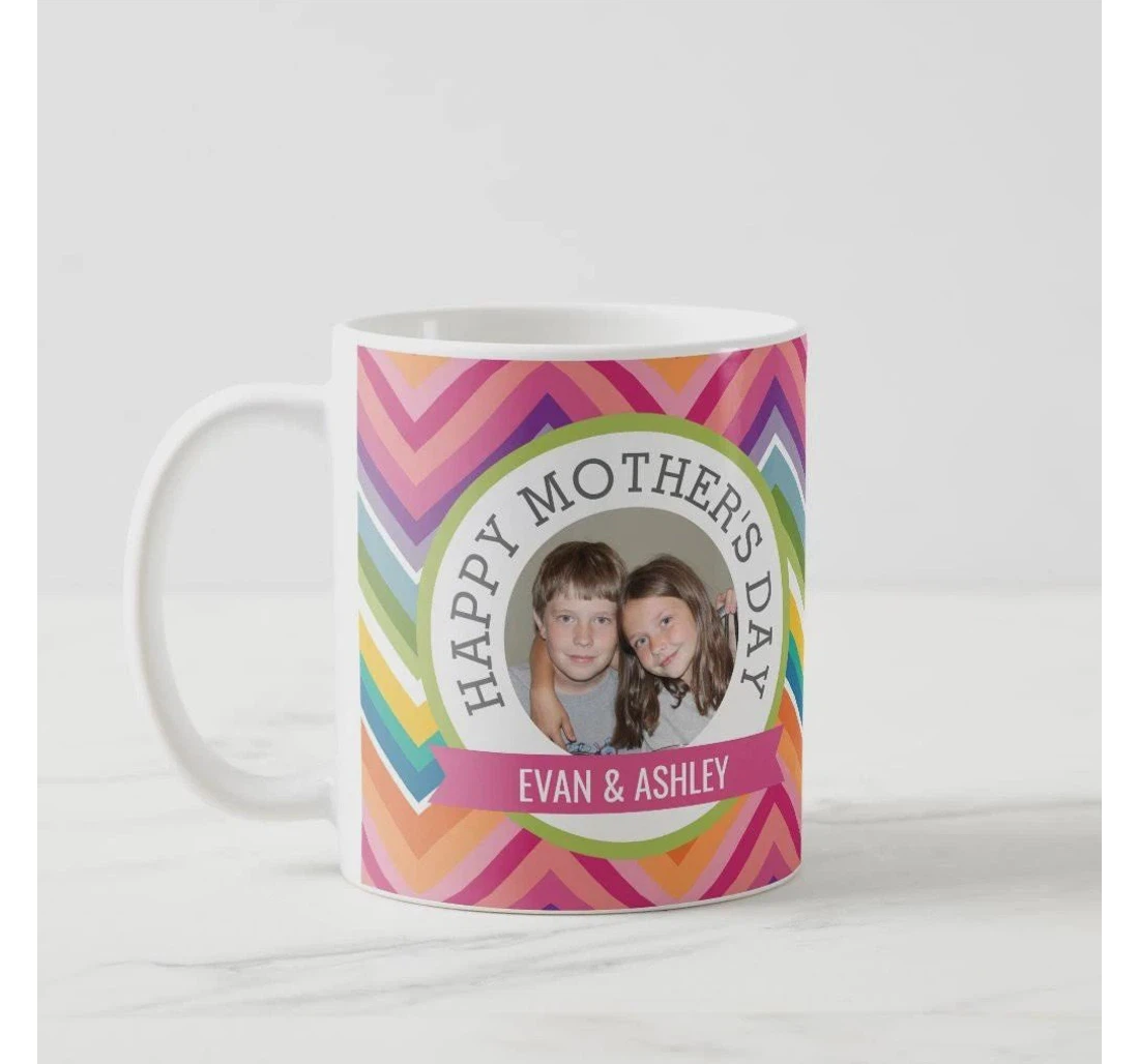 Personalized Photo Happy Custom Photo Template Best Mother Wife Grandma On Ceramic Mug Print On Both Sides