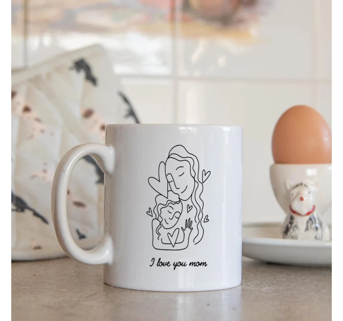 Funny Novelty Present For Gradma Aunt Mom Mommy From Daughter Loving Motherhood Ceramic Mug Print On Both Sides