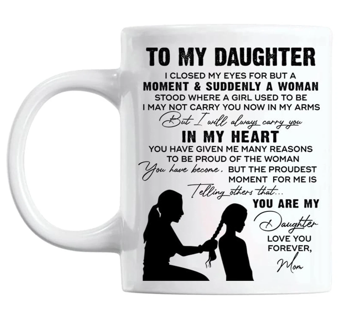 Customized To My Daughter For Daughter From Mom And Dad Thanks Giving Ceramic Mug Print On Both Sides