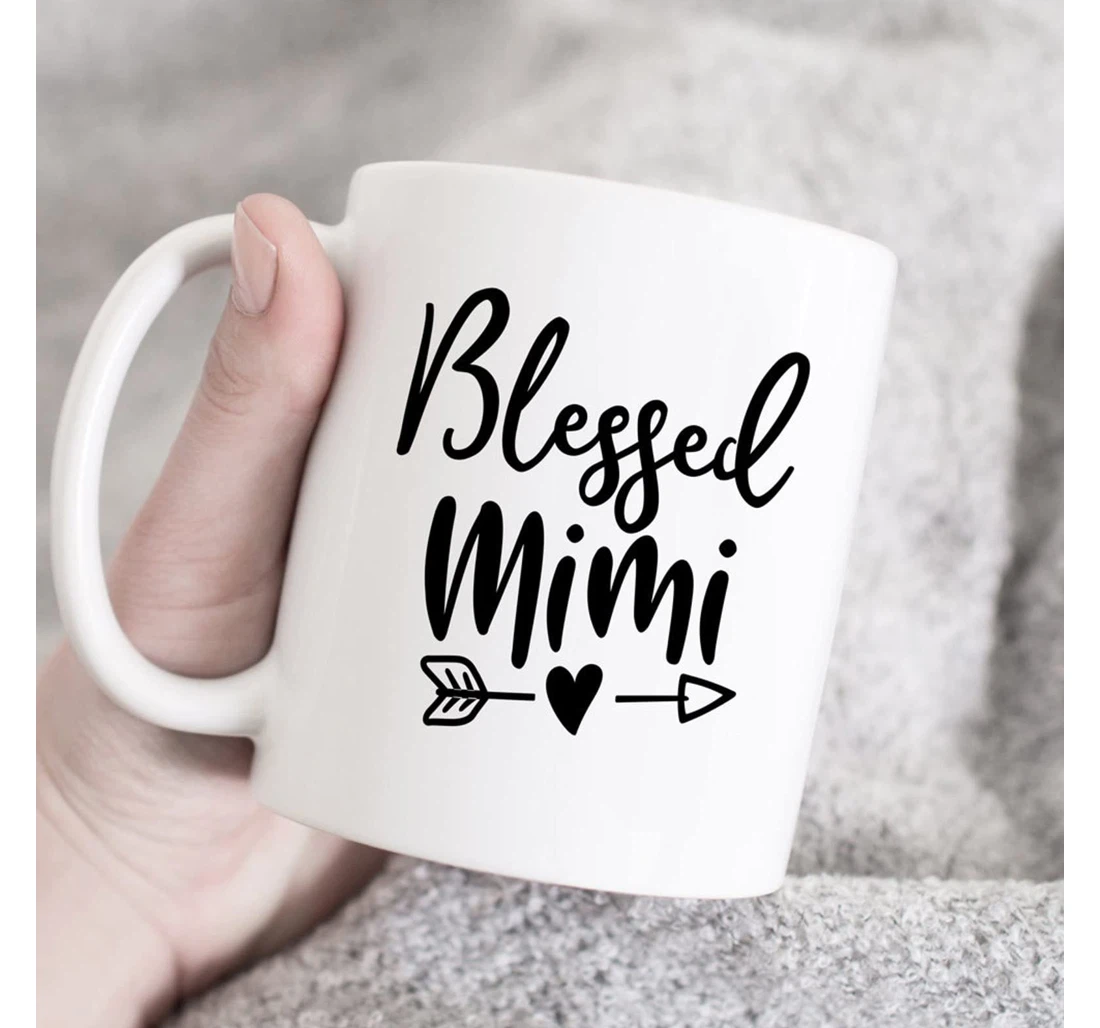 Blessed Mimi Grandma Funny Meaningful For Grandma Ceramic Mug Print On Both Sides