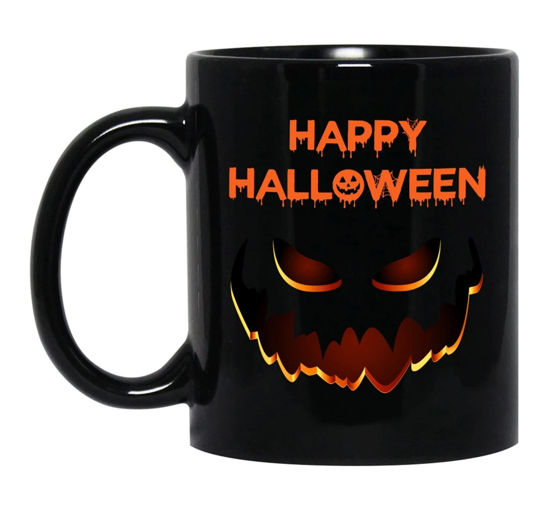 Halloween Funny Ghost Happy Halloween Pumpkin Ghost Cup Pumpkin Retro Halloween Funny Cute Spooky Halloween Mugs Fall Hallowen Pumpkins Ceramic Mug Print On Both Sides