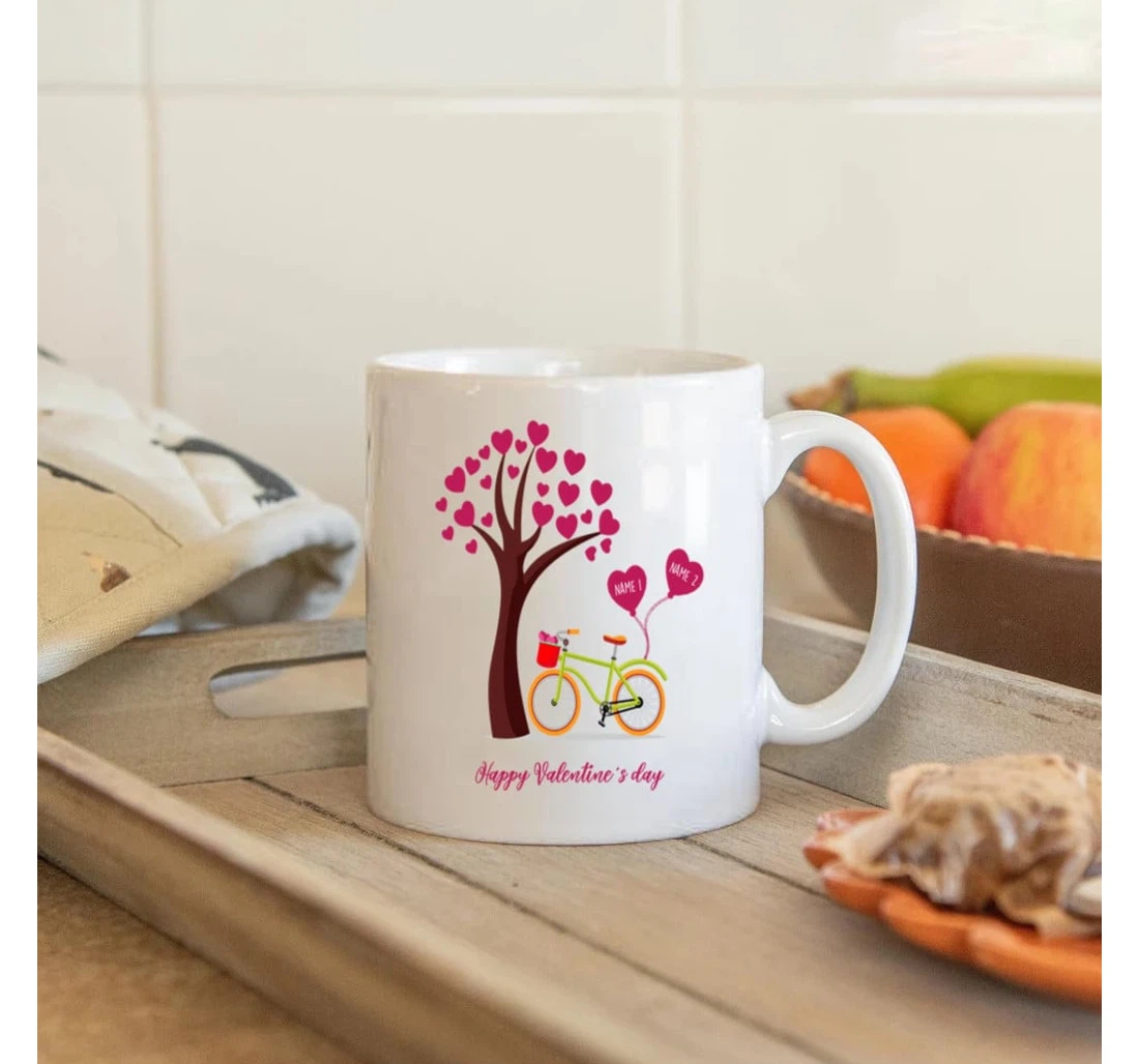 Personalized Couple Custom Mugs Happy Valentine's Day Funny Valentine For Him For Her Mugs Ceramic Mug Print On Both Sides