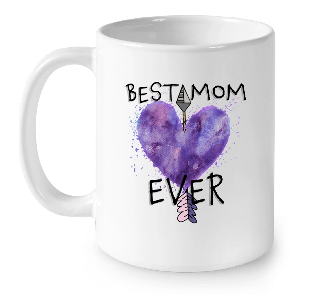 Best Mom Ever Funny Ceramic Mug Print On Both Sides