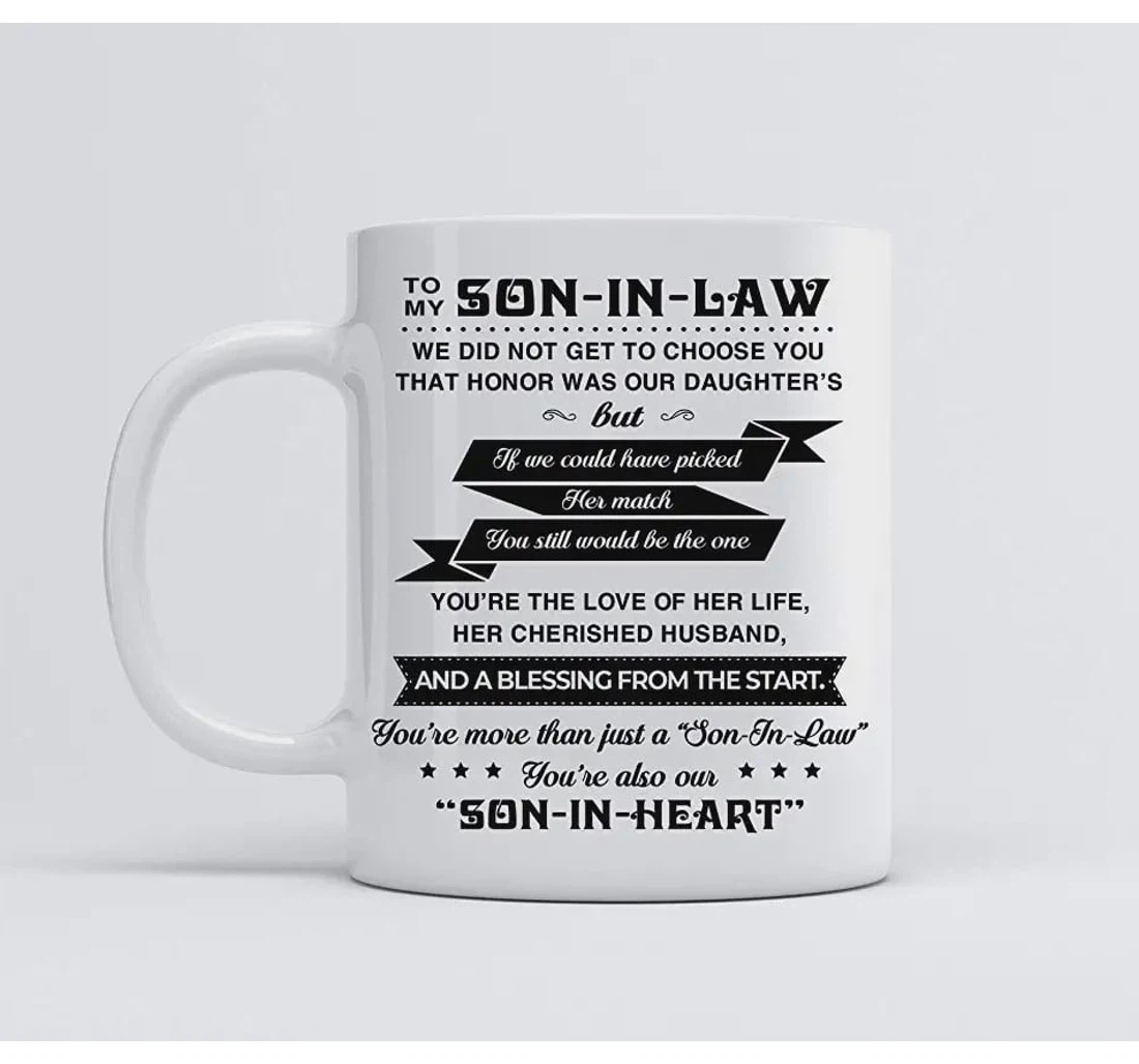 Son In Law Son In Law To My Son In Law Ceramic Mug Print On Both Sides