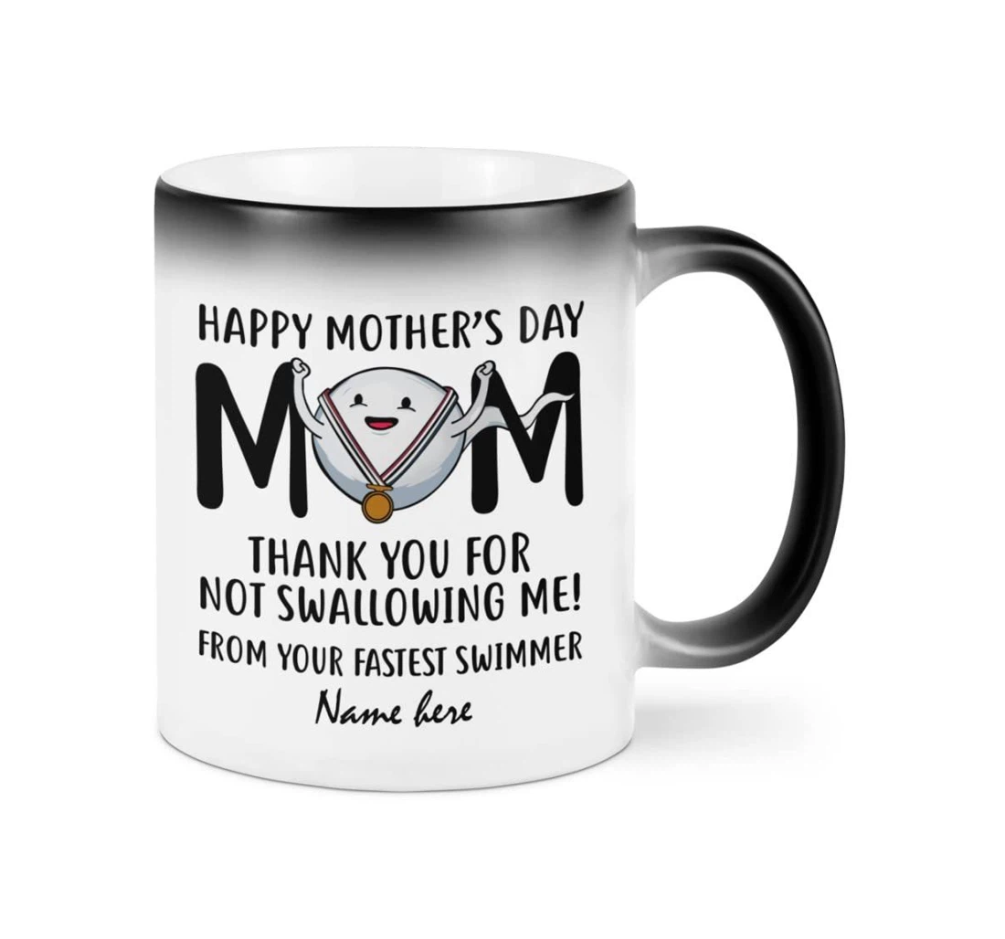 Thank You For Not Swallowing Me Ceramic Mug Print On Both Sides