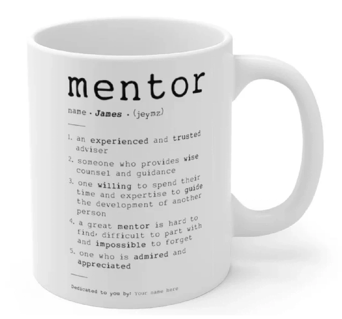 Personalized For Mentor Thank You Mentor Ceramic Mug Print On Both Sides