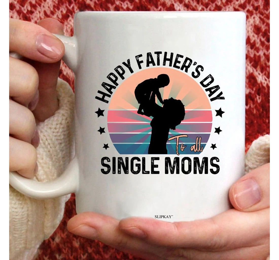 Single Mom Best Mom From Son Daughter Super Mom Ceramic Mug Print On Both Sides