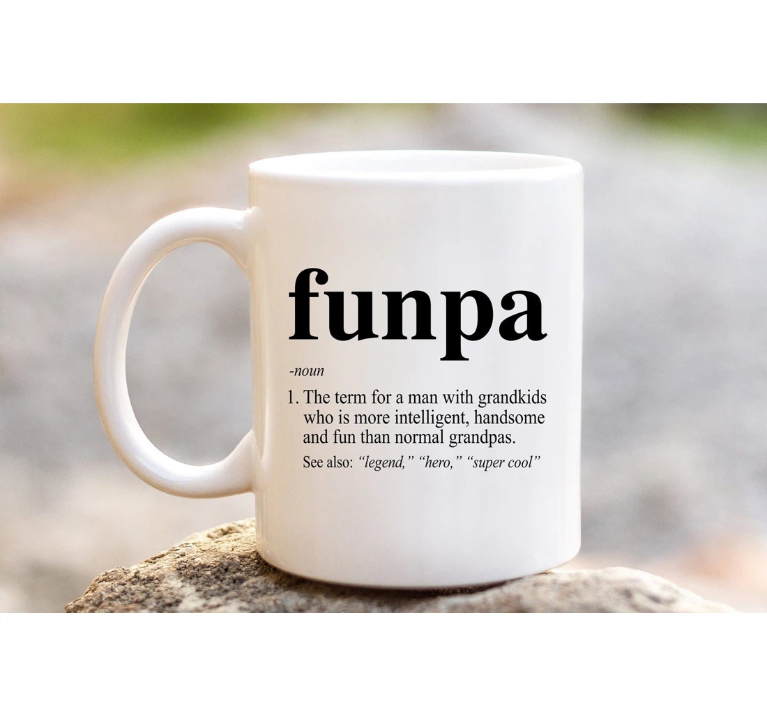 Funpa Definition For Grandpa Ceramic Mug Print On Both Sides