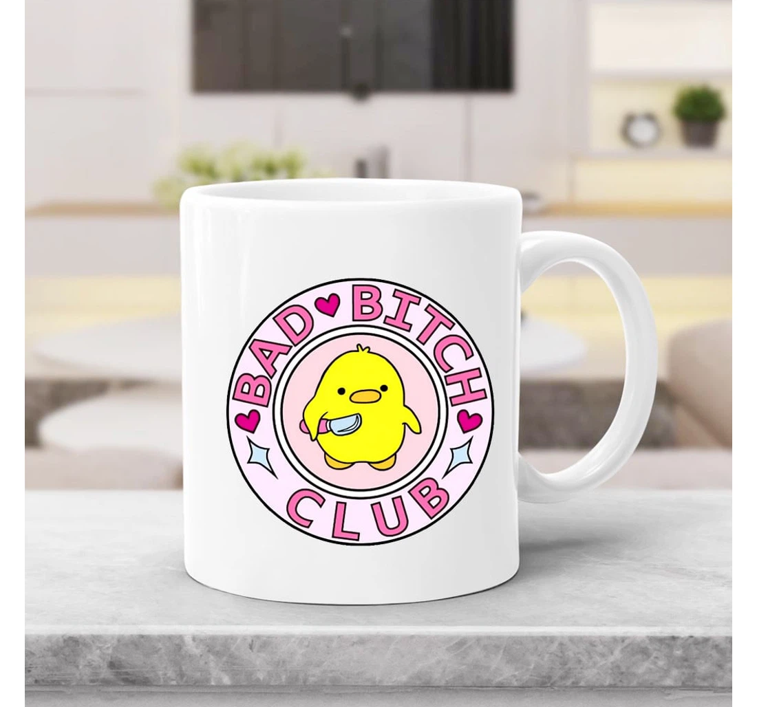 Bad Bitch Club Cup Party Vibes Ceramic Mug Print On Both Sides