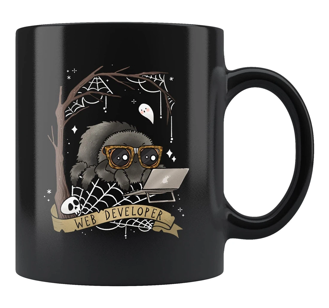 Web Developer Jumping Spider Ceramic Mug Print On Both Sides