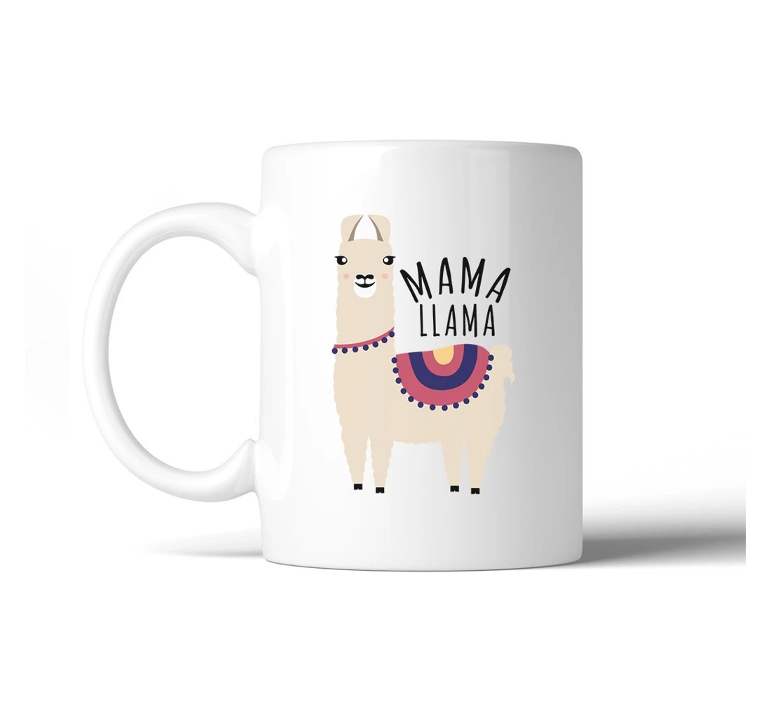 Funny To Mom Mama Llama Best From Son Daughter Funny Mom Ceramic Mug Print On Both Sides