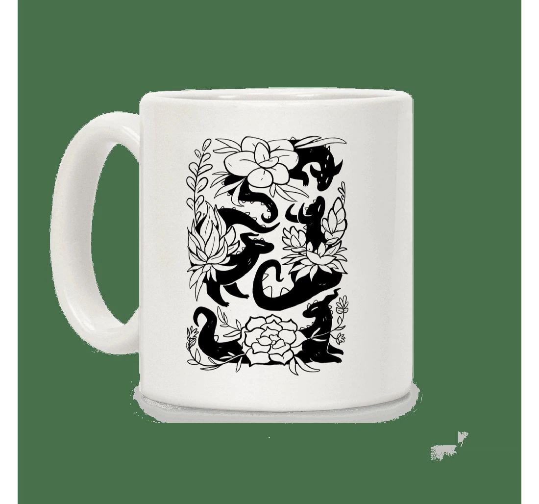 Succulent Dragons Funny Cool Pattern Oz Ceramic Mug Print On Both Sides